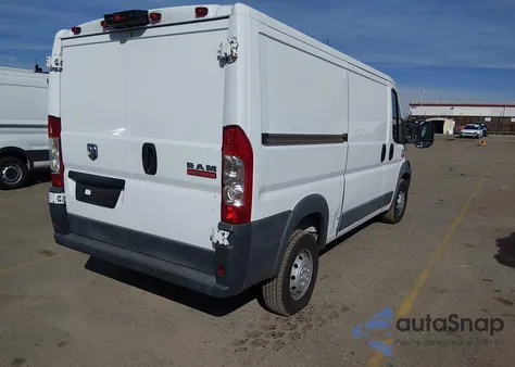 2018 Ram Promaster 1500 Low Roof 136 Wb from USA, damaged, VIN 3C6TRVAG5JE150388